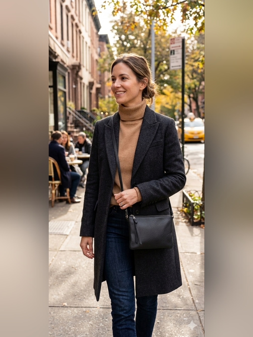 Amara Felice Brooklyn NY Black Leather Crossbody